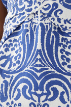 Pombeline Linen Double Twist Mini Dress